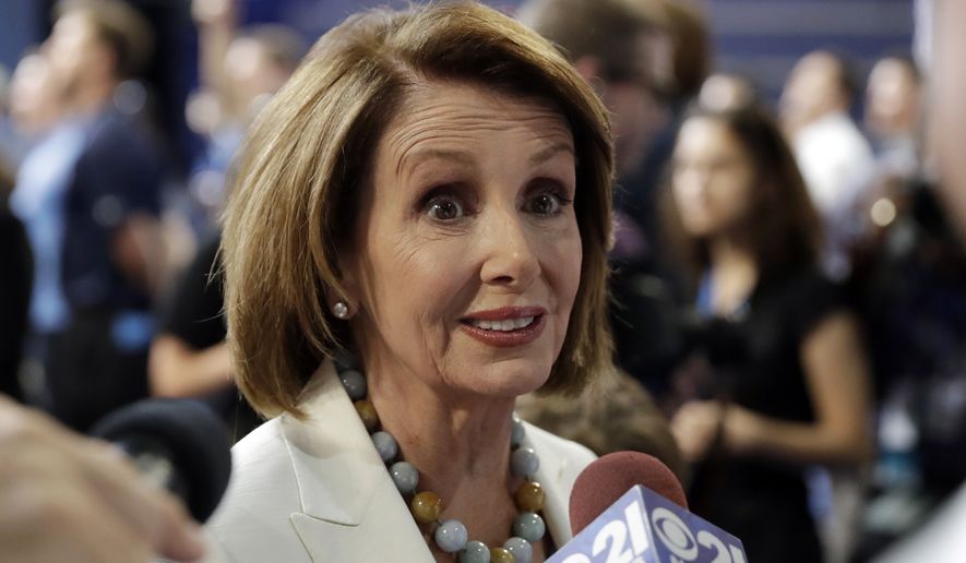 In a post on their site, the National Republican Congressional Committee endorsed Rep. Nancy Pelosi as minority leader, saying she was invaluable in putting the chamber in Republican hands. (Associated Press)