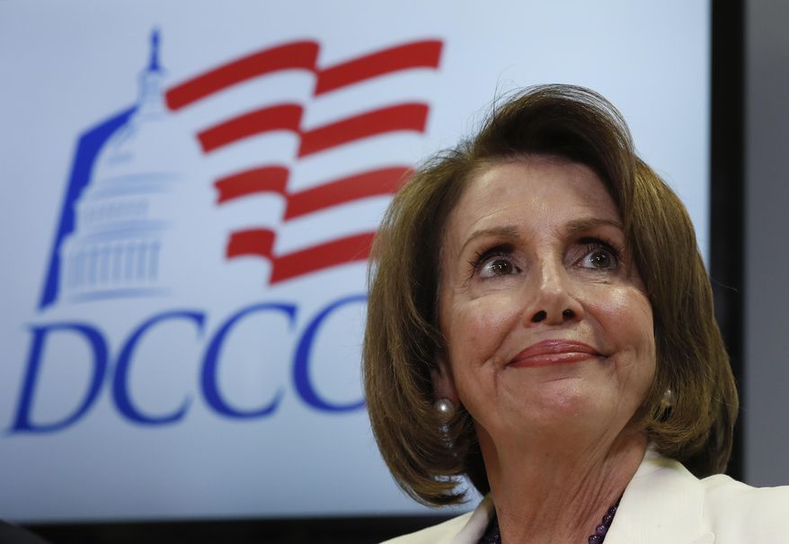 In this Nov. 8, 2016, file photo, House Minority Leader Nancy Pelosi of Calif. pauses during an election day news conference at the Democratic Congressional Campaign Committee Headquarters in Washington. Pelosi is a survivor, who enjoys enormous respect and goodwill among most Democrats, even as many of her closest allies have left Congress. She has managed to maintain unity within the diverse flock of House Democrats and is an unparalleled fundraiser for them, collecting more than $100 million in the past cycle alone. (AP Photo/Carolyn Kaster, File) **FILE**