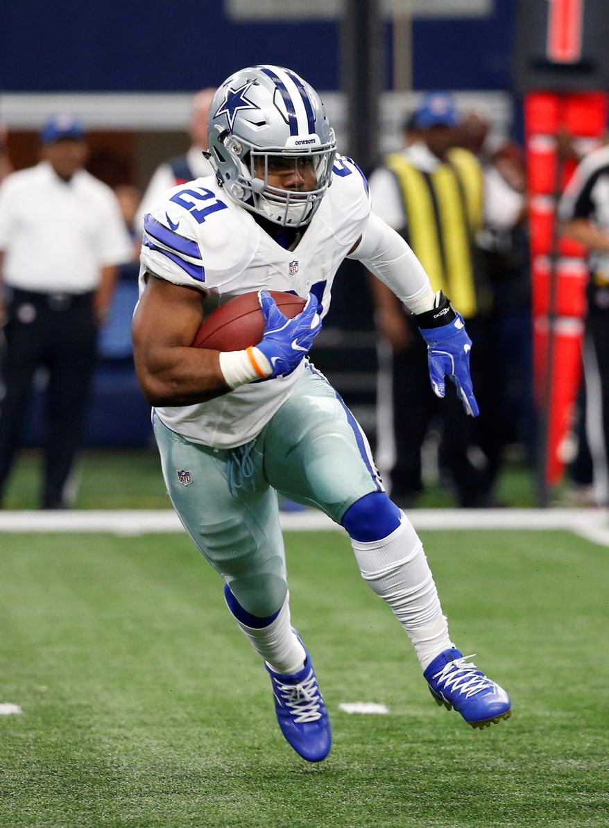 Dallas rookie Ezekiel Elliott leads the league in rushing and has led the Cowboys to nine straight wins. (Associated Press)