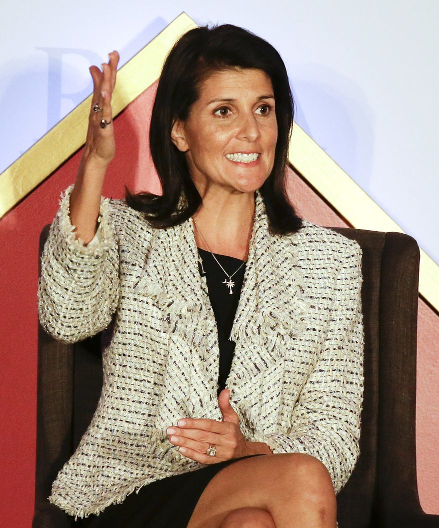 President-elect Donald Trump nominated Indian-American South Carolina Gov. Nikki Haley for ambassador to the U.N. (Associated Press)