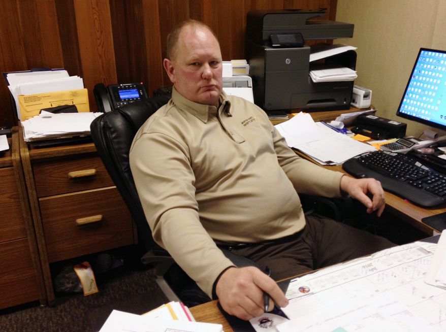 Morton County Sheriff Kyle Kirchmeier shrugs off criticism that his response to protesters has been heavy-handed. (Associated Press)