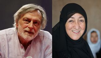 An Italian surgeon and an Afghan educator who consistently contributed to a sustainable and enduring international peace were named Tuesday as co-recipients of the 2nd annual Sunhak Peace Price — an international award that includes a cash award of $1 million. Dr. Gino Strada, who has provided medical and surgical care in 17 African and Middle Eastern nations for a quarter-century, and Sakena Yacoobi, who established multiple refugee-educational programs against considerable odds in Afghanistan, share the award, which has been likened to the Nobel Peace Prize.