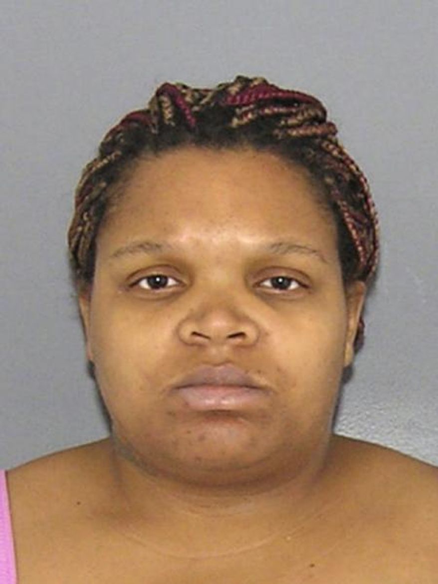 This undated booking photo provided by the Hamilton County Sheriff's Office in Cincinnati shows Andrea Bradley, the mother of a 2-year-old Ohio girl who died in March 2015 after she was starved and beaten. A psychologist's report found Bradley is intellectually disabled, and a judge ruled Tuesday, Nov. 29, 2016, that she cannot be sentenced to death if convicted of aggravated murder in the death of her daughter Glenara Bates. The judge set Bradley's trial for April 2017, and she could be sentenced to up to life in prison if convicted. Glenara's father Glen Bates was convicted of aggravated murder on Sept. 26, 2016, and sentenced to death on Oct. 17, 2016. (Hamilton County Sheriff's Office via AP, File) **FILE**