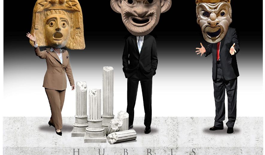 Illustration on the unintended consequences of Obama's presidency by Alexander Hunter/The Washington Times