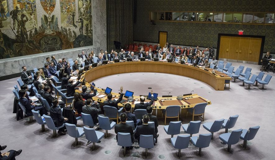 At the United Nations on Wednesday, the Security Council voted to further tighten sanctions against North Korea in response to its fifth and largest nuclear test yet. (Associated Press)