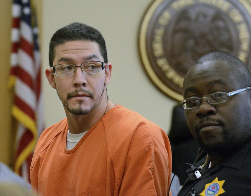 FILE - In this Nov. 13, 2015 file photo, Tony Torrez looks back as he is escorted out of Judge Stan Whitaker's courtroom after being denied bail during a hearing in Albuquerque, N.M. Torrez, the man charged in a road rage shooting that killed a 4-year-old Albuquerque girl and sent shockwaves through the state last year, has agreed to plead guilty to second-degree murder under an agreement with prosecutors that calls for him to serve a 16-year sentence, his attorneys said Wednesday, Nov. 30, 2016. (Jim Thompson/The Albuquerque Journal via AP, File)