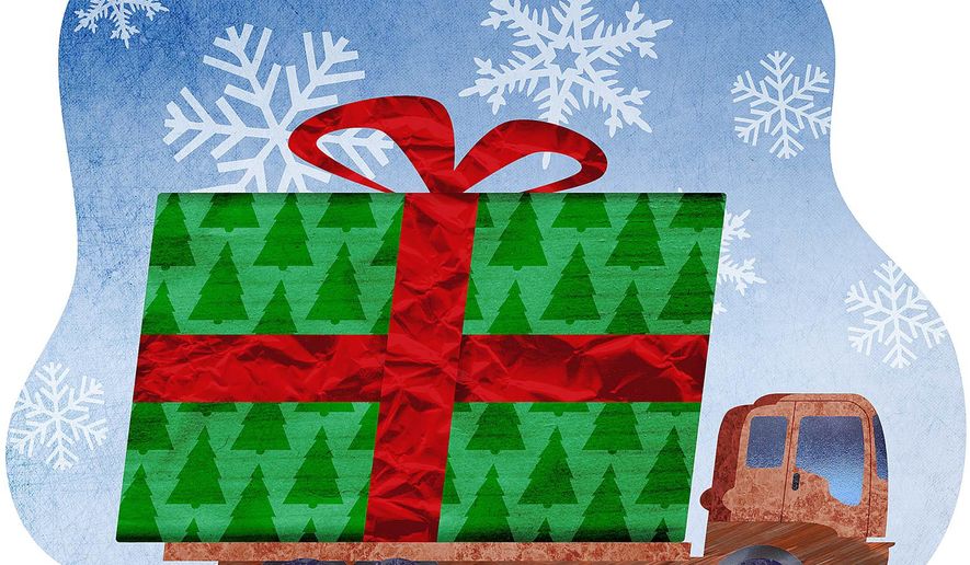 Trucking Delivers the Holidays Illustration by Greg Groesch/The Washington Times