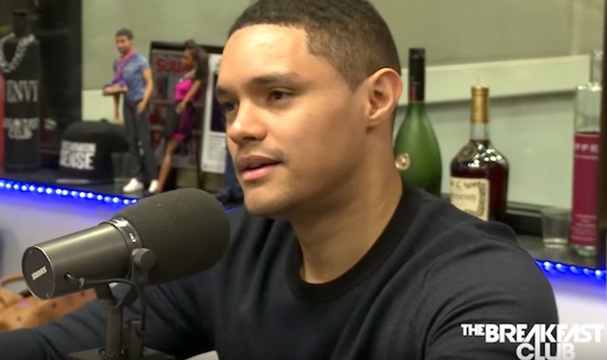 Trevor Noah of "The Daily Show" told a New York radio station on Wednesday, Dec. 7, 2016, that he was taken aback by "people who claim to be progressive" using misogynist slurs against conservative Tomi Lahren appeared on his show. (YouTube, Breakfast Club Power 105.1 FM)