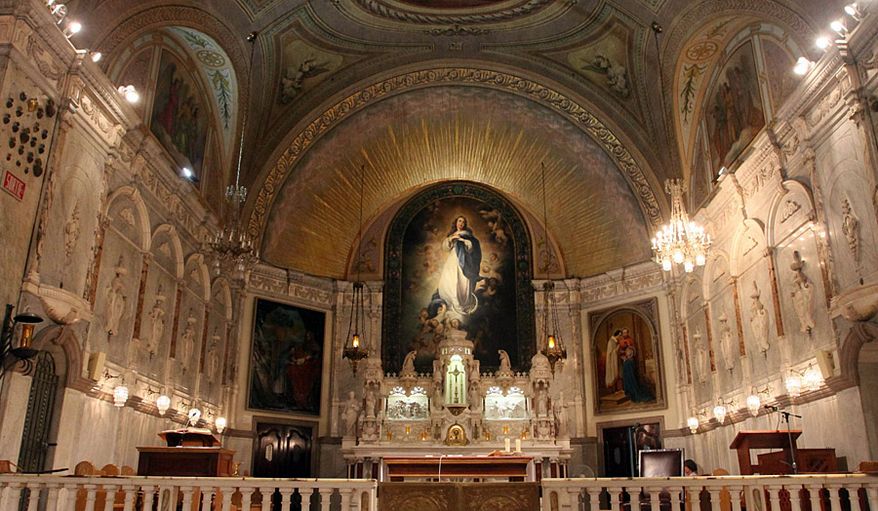 Montréal's oldest chapel, Marguerite-Bourgeoys Museum and Notre-Dame-de-bon-Secours chapel also known as the Sailors' Church, is a captivating history museum. (Photograph by Jacquie Kubin / Special to The Washington Times)