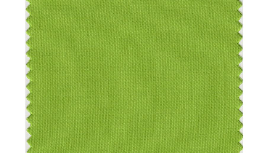 This image released by Pantone shows a color swatch called "greenery", which has been named as the color of the year for 2017 by the Pantone Color Institute. The vibrant green with yellow undertones is an answer, of sorts, to bruising 2016, signaling a yearning to rejuvenate, and to reconnect to both nature and something larger than oneself, said Laurie Pressman, the institute's vice president. (Pantone via AP)