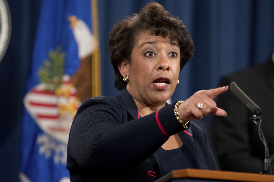 In this Sept. 22, 2016, file photo Attorney General Loretta Lynch takes a question during a news conference at the Justice Department in Washington. Lynch will visit a mosque in Virginia on Dec. 12 amid a sharp increase in hate crimes targeting Muslims. (AP Photo/Andrew Harnik, File)