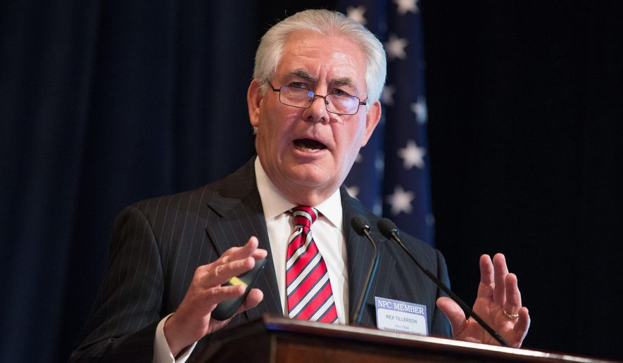 Some in Congress are concerned nominee for secretary of state and Exxon CEO Rex Tillerson may be influenced by his links to Russia. (Associated Press)