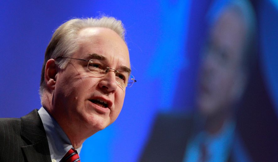 Rep. Tom Price Associated Press photo