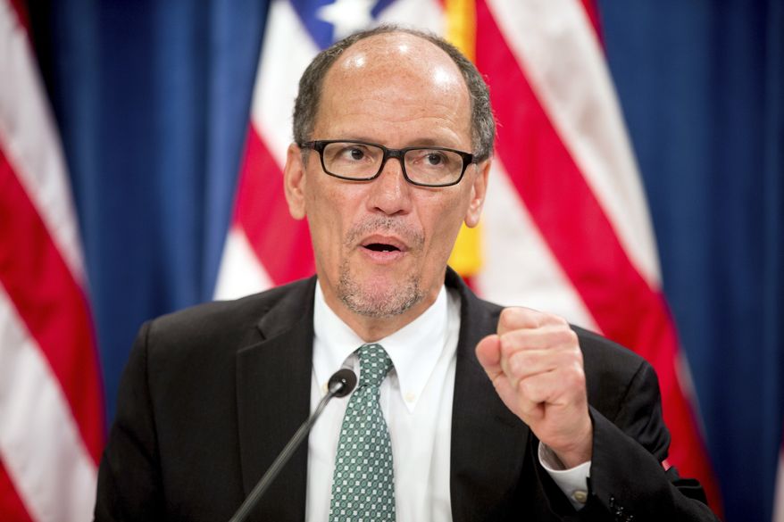 Labor Secretary Thomas E. Perez. (Associated Press) ** FILE **
