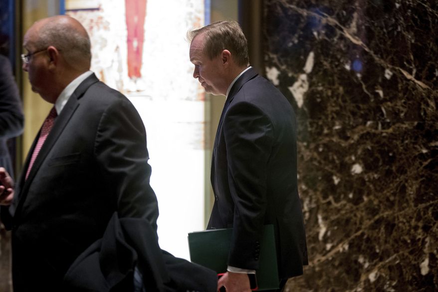 FILE - In this Dec. 5, 2016, file photo, Rep. Mick Mulvaney, R-S.C., center, leaves Trump Tower in New York. President-elect Donald Trump has chosen Mulvaney as his budget director, naming a tough-on-spending conservative and an advocate of balancing the federal budget to the important post. (AP Photo/Andrew Harnik, File)