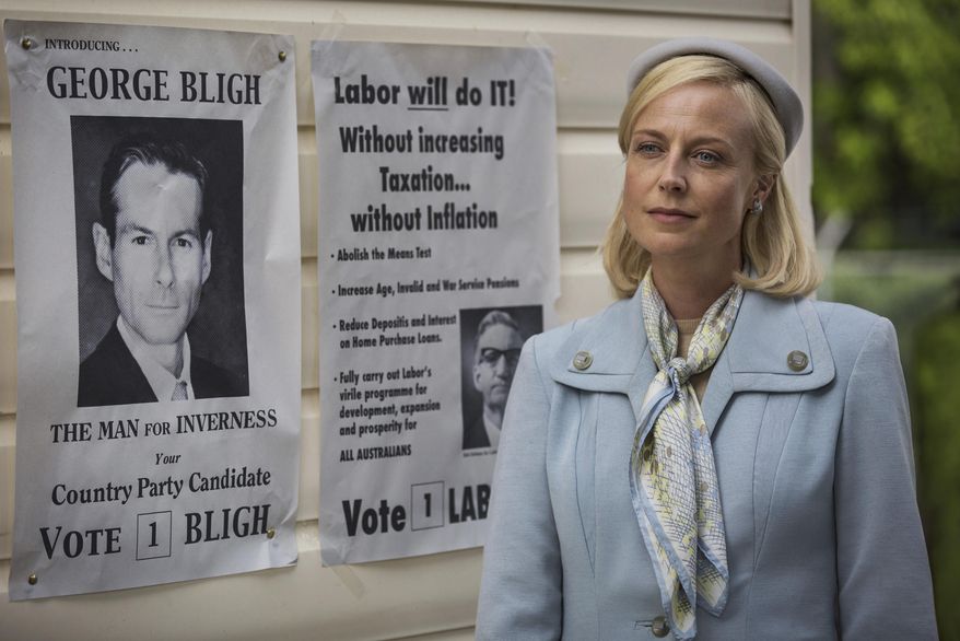 This undated image released by Acorn TV shows Marta Dusseldorp as Sarah Nordmann in a scene from, "A Place To Call Home." available on the streaming service Acorn TV. (Acorn TV via AP)