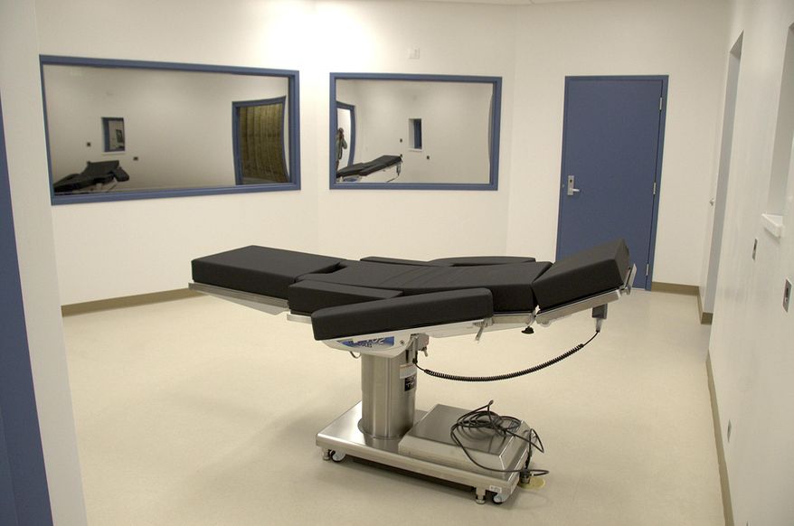 This Nov. 10, 2016 photo released by the Nevada Department of Corrections shows the newly completed execution chamber at Ely State Prison in Ely, Nev. Nevada hasn't carried out an execution since 2006, and two state lawmakers have proposed abolishing capital punishment altogether. (Nevada Department of Corrections via AP)