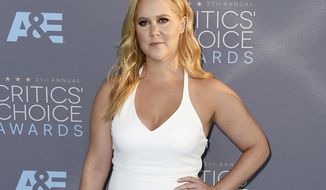 FILE - In this Jan. 17, 2016, file photo, Amy Schumer arrives at the 21st annual Critics&#39; Choice Awards in Santa Monica, Calif. Schumer posted on Instagram Dec. 19, 2016, that she had bought the farm her family once owned as a gift for her father. (Photo by Jordan Strauss/Invision/AP, File)