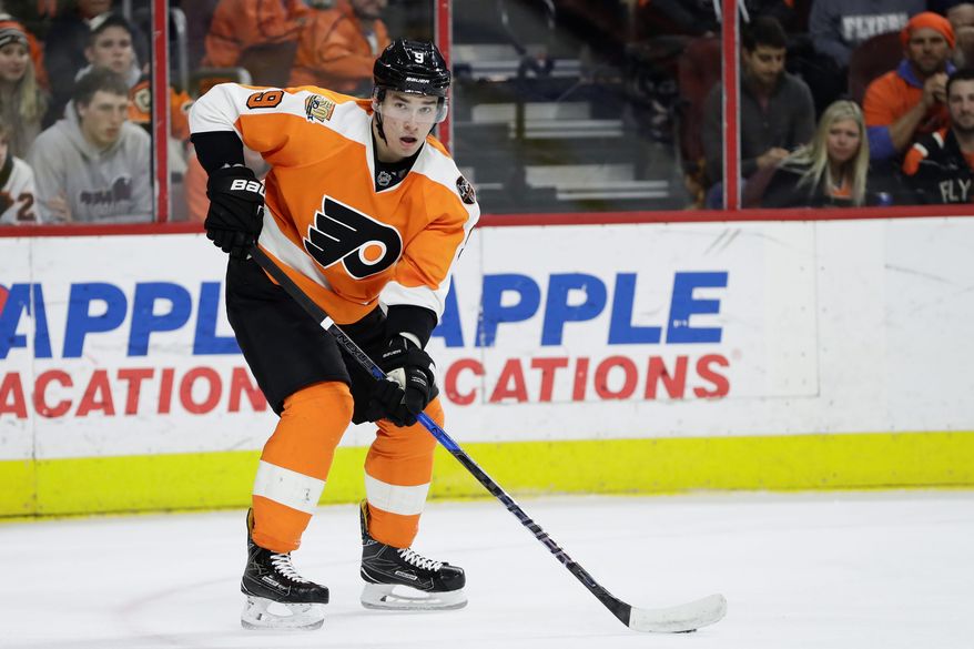 Rookie Ivan Provorov made the Philadelphia Flyers out of training camp and has fared well in matchups against Connor McDavid and other top scorers. (Associated Press)