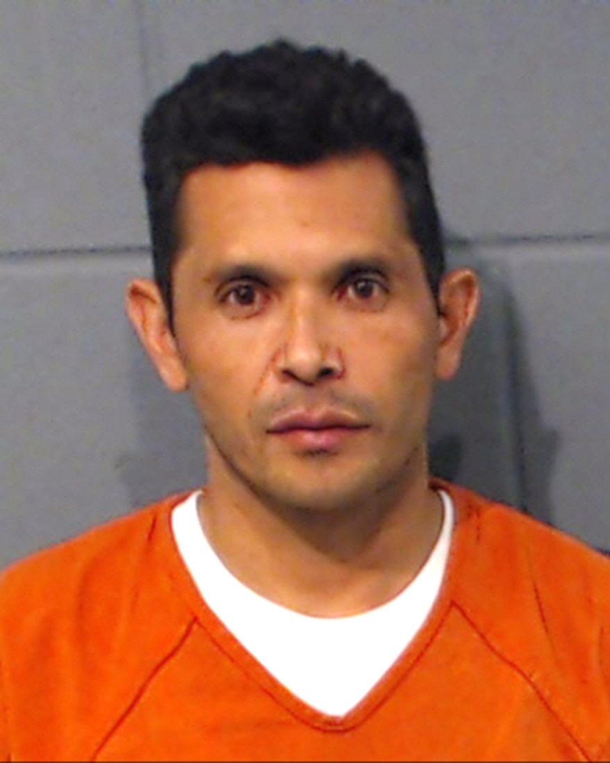 This undated photo provided by the Geary County Detention Center In Junction City, Kan., shows Tomas Martinez-Maldonado. Records obtained by The Associated Press show that Martinez-Maldonado a Mexican national accused of raping a 13-year-old girl on a Greyhound bus that traveled through Kansas had been deported 10 times and voluntarily removed from the U.S. nine times since 2003. (Geary County Detention Center via AP)
