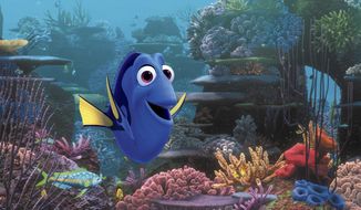 FILE - This undated image released by Disney shows the character Dory, voiced by Ellen DeGeneres, in a scene from the animated movie &amp;quot;Finding Dory.&amp;quot; This movie about a forgetful fish, “Captain America: Civil War,” and “Rogue One: A Star Wars Story,” led the North American box office in 2016, which, with an estimated $11.2 billion in earnings to date, has become the highest grossing year of all time _ surpassing last year’s $11.1 billion record. (Pixar/Disney via AP, File)