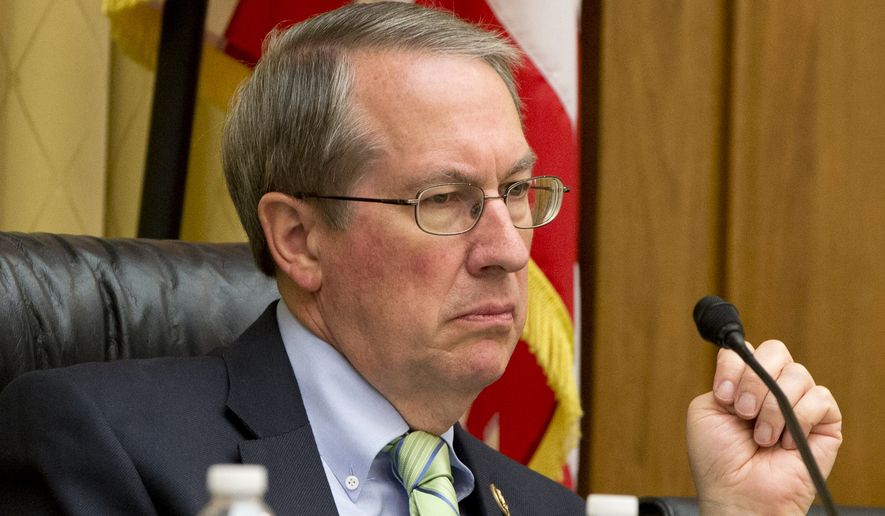 In this May 19, 2015, file photo, House Judiciary Committee Chairman Rep. Bob Goodlatte, R-Va., listens to testimony on Capitol Hill in Washington. House Republicans on Monday, Jan. 2, 2017, voted to eviscerate the Office of Congressional Ethics. Under the ethics change pushed by Goodlatte, the independent body would fall under the control of the House Ethics Committee, which is run by lawmakers. (AP Photo/Jacquelyn Martin, File)