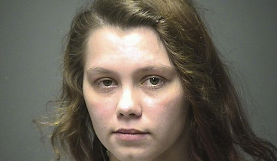 FILE - This September 2015 file photo provided by the Manchester Police Department shows Katlin Paquette, charged with second-degree murder in the death of her toddler daughter Sadence Willott. Paquette pleaded guilty, Tuesday, Jan. 3, 2017, to second-degree murder in the death of her daughter and has been sentenced to 21 to 42 years in prison as part of a plea agreement with prosecutors, in Manchester, N.H. (Manchester Police Department via AP, File)