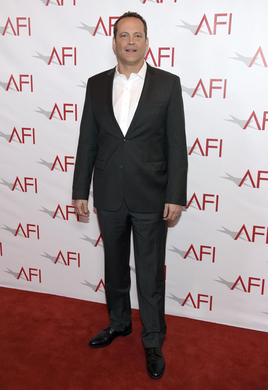 Vince Vaughn arrives at the AFI Awards at the Four Seasons Hotel on Friday, Jan. 6, 2017, in Los Angeles. (Photo by Chris Pizzello/Invision/AP)