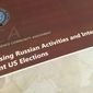A part of the declassified version Intelligence Community Assessment on Russia&#39;s efforts to interfere with the U.S. political process is photographed in Washington, Friday, Jan. 6, 2017. Russian President Vladimir Putin ordered a campaign to influence the American presidential election in favor of electing Donald Trump, according to the report issued by U.S. intelligence agencies. The unclassified version was the most detailed public account to date of Russian efforts to interfere with the U.S. political process, with actions that included hacking into the email accounts of the Democratic National Committee and individual Democrats like Hillary Clinton&#39;s campaign chairman John Podesta. (AP Photo/Jon Elswick)