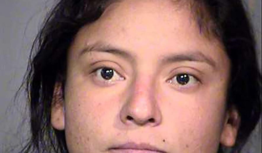This undated photo released by the Maricopa County Sheriff's Office shows Lisa Luna. Officials said Luna led law enforcement officers on a 75-mile chase after she stole a sheriff's vehicle on Thursday, Jan. 5, 2017. The pursuit began after she jumped naked into an MCSO truck while a deputy was attempting to find something to clothe her at a Shell gas station in Gila Bend along Interstate 8. (Maricopa County Sheriff's Office via AP)