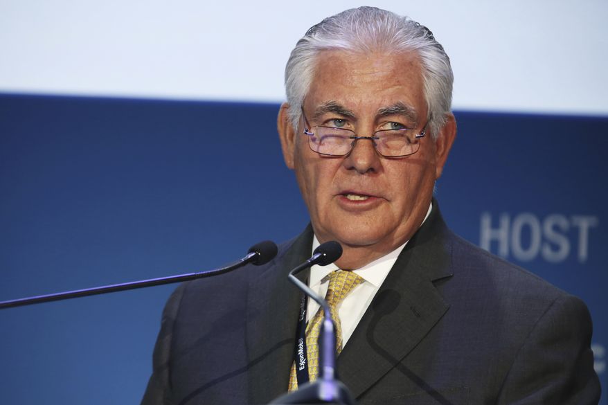 In this Nov. 7, 2016, file photo, ExxonMobil CEO and chairman Rex W. Tillerson gives a speech at the annual Abu Dhabi International Petroleum Exhibition &amp; Conference in Abu Dhabi, United Arab Emirates. President-elect Donald Trump and his pick for secretary of state, Tillerson, have much in common. Both are wealthy, long-time business leaders with broad international interests. But theyve taken far different approaches to preparing for government service. Tillerson has severed his business ties. Trump has not. (AP Photo/Jon Gambrell, File)