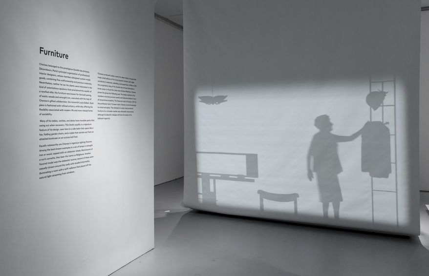 This undated photo provided by the Jewish Museum shows an installation view of the exhibition "Pierre Chareau: Modern Architecture and Design," in New York. (Will Ragozino/The Jewish Museum via AP)