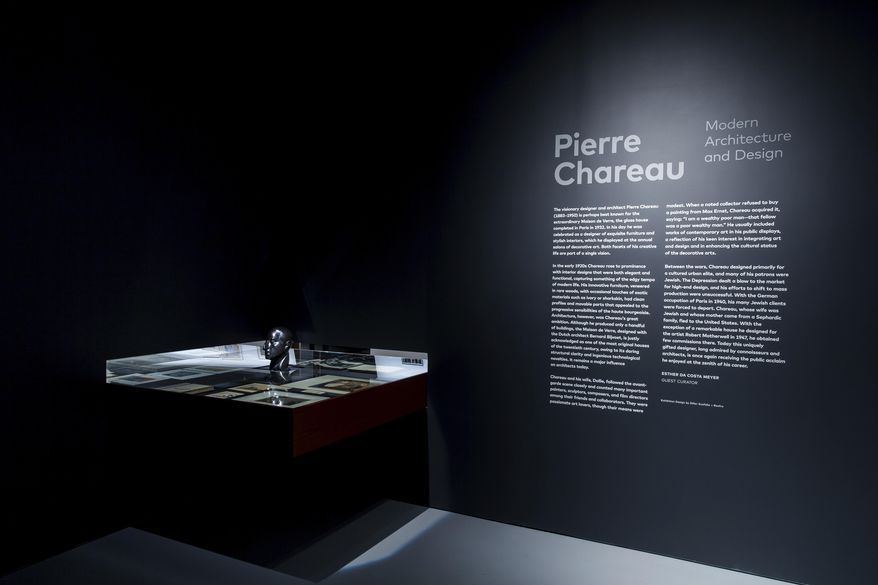 This undated photo provided by the Jewish Museum shows an installation view of the exhibition "Pierre Chareau: Modern Architecture and Design," in New York. (Will Ragozino/The Jewish Museum via AP)