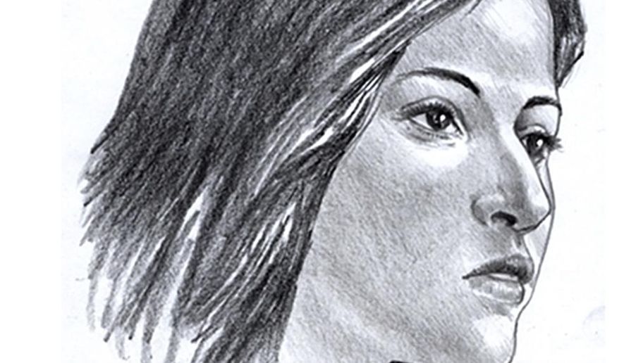 This artist rendering made by Steve Missal for the Gwinnett County Medical Office shows a sketch of woman whose skull and bones were found in a suitcase along a Georgia interstate northeast of Atlanta. Gwinnett County police told news outlets Tuesday, Jan 11, 2017, that a forensic anthropologist examined the remains, which were discovered by a state constructor worker. Authorities also believe the woman had suffered from slight scoliosis and had signs of healed rib injury. (Steve Missal via AP)