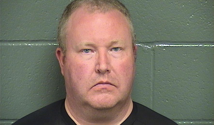 FILE - This Tuesday, Aug. 23, 2016, file booking photograph provided by the Logan County, Colo. Sheriff's Office, shows Sedgwick County, Colo. Sheriff Thomas Hanna after being arrested on sex assault and misconduct allegations. Hanna was recalled from office by voters on Tuesday, Jan. 10, 2017. (Logan County, Colo. Sheriff's Office via AP, File)