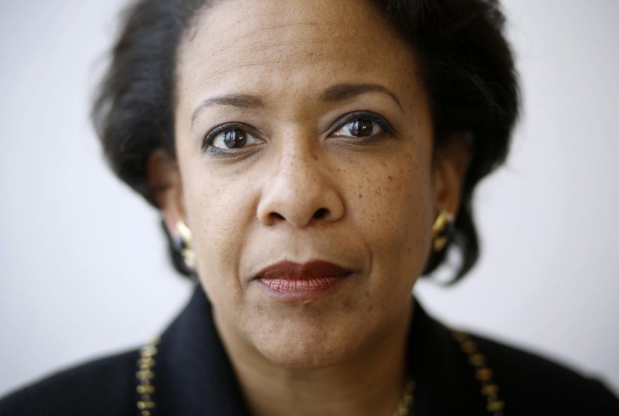 In this Jan. 12, 2017 photo, Attorney General Loretta Lynch poses for a portrait during an interview with The Associated Press at the University of Baltimore School of Law in Baltimore. (AP Photo/Patrick Semansky)