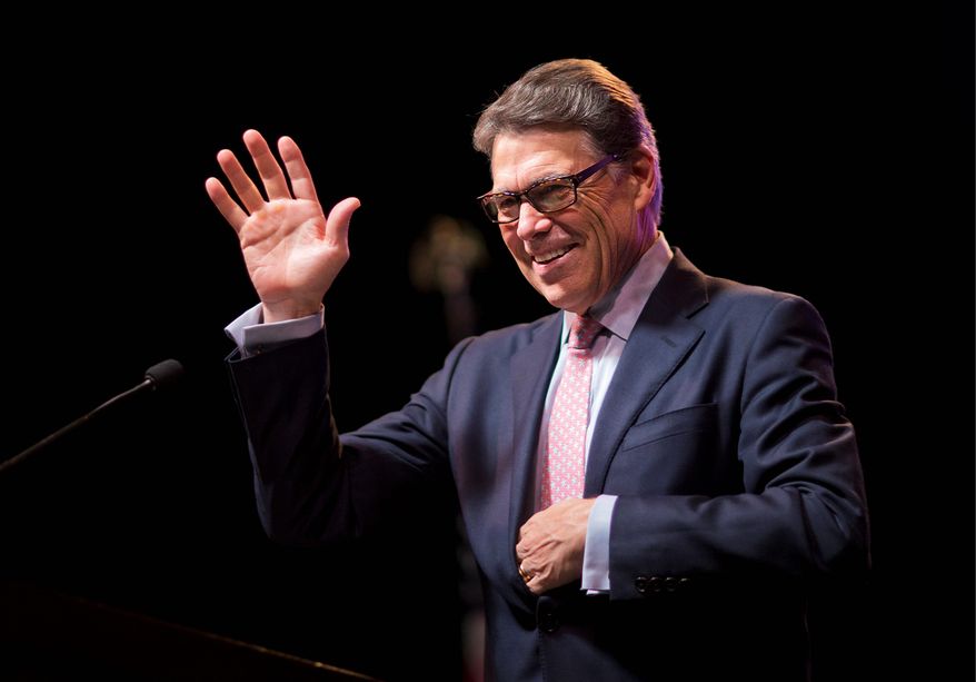 Rick Perry has been praised for helping make Texas a leader in clean energy. (Associated Press)