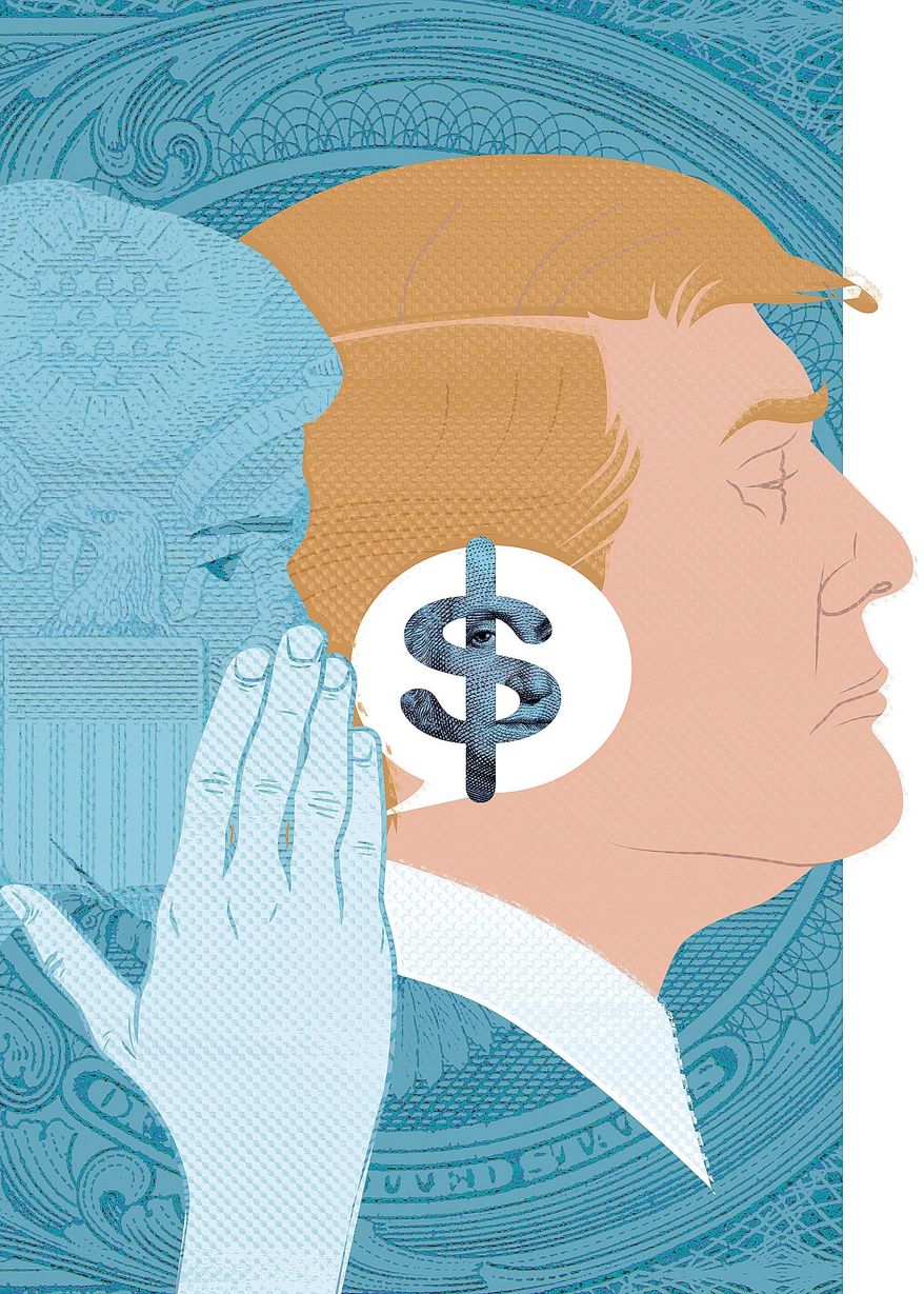 Lobbying Trump Illustration by Linas Garsys/The Washington Times