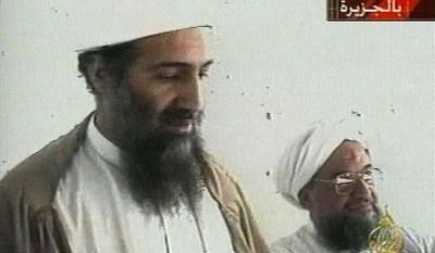 This image taken from video released by Qatar&#39;s Al-Jazeera televison broadcast on Friday Oct. 5, 2001 is said to show Osama bin Laden, the prime suspect in the Sept. 11, 2001 terrorist attacks on the U.S., at an undisclosed location. Al-Jazeera did not say whether the image was taken before or after the Sept. 11 attacks or how they obtained it. The Obama administration is releasing the last of three installments of documents belonging to Osama bin Laden that were found in the terrorist’s secret compound in 2011. (AP Photo/Al-Jazeera via APTN)