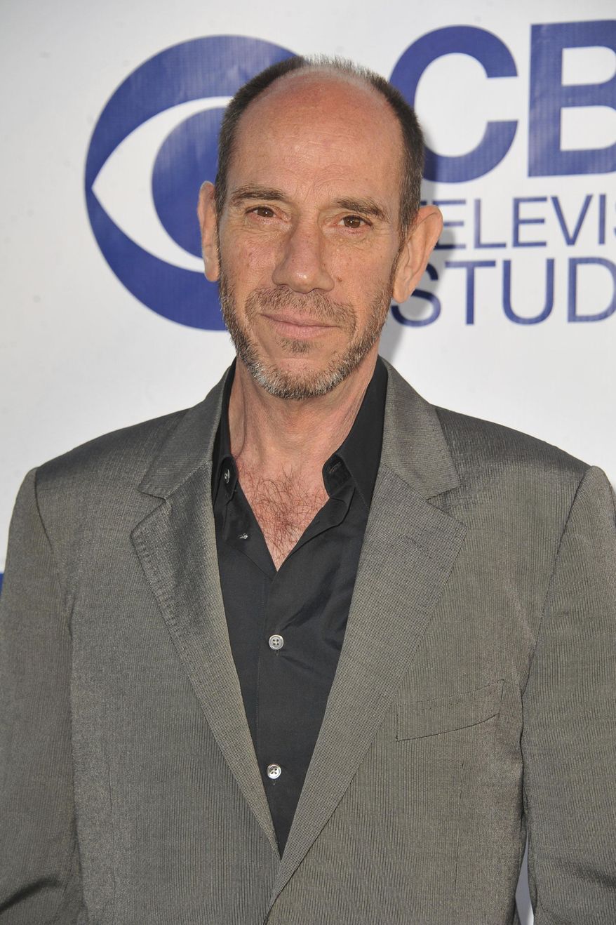 FILE - This May 19, 2014 file photo shows actor Miguel Ferrer at CBS Television Studios Summer Soiree in Los Angeles. Ferrer, who brought stern authority to his featured role on CBS’ hit drama “NCIS: Los Angeles” and, before that, to “Crossing Jordan,” died Thursday, Jan. 19, 2017, of cancer at his Los Angeles home. He was 61. (Photo by Katy Winn//Invision/AP, File)