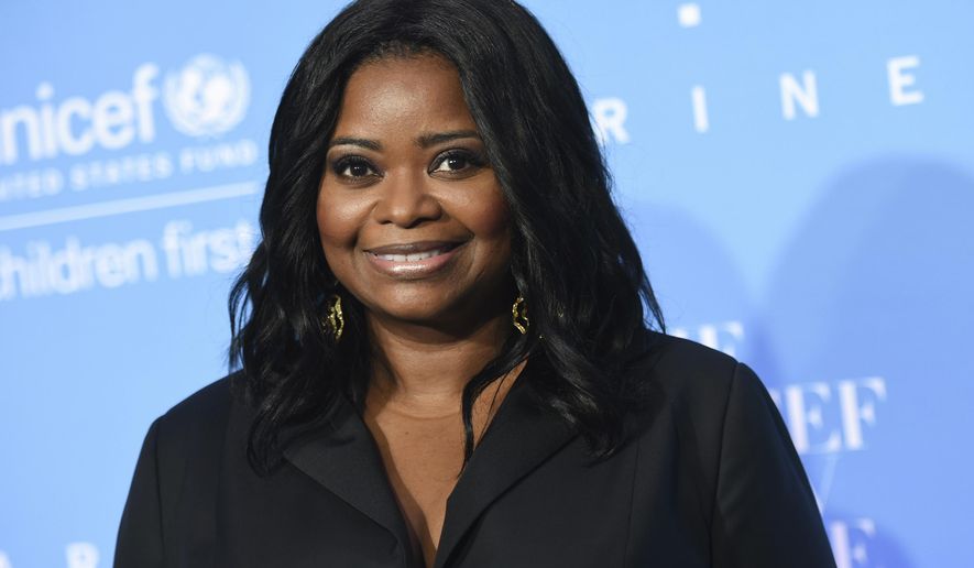 FILE - This Nov. 29, 2016, file photo shows Octavia Spencer at the 12th Annual UNICEF Snowflake Ball in New York. Fresh off her second Oscar nomination, Spencer has signed up to talk with Gloria Steinem about the progress of women of color in Hollywood and the recent Women’s March at the third Makers conference, to be held in Los Angeles on Feb. 6-8, 2017. (Photo by Evan Agostini/Invision/AP, File)