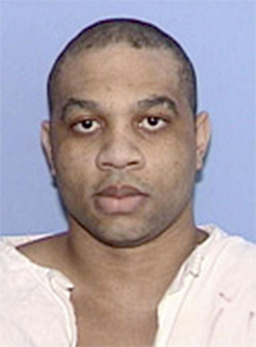 This undated photo provided by the Texas Department of Criminal Justice shows death row inmate Tilon Lashon Carter, convicted of killing 89-year-old James Eldon Tomlin in Fort Worth, Texas in 2004. A federal judge declared Ohio's latest lethal injection procedure unconstitutional on Thursday, Jan. 26, 2017, and the ruling may pose problems for states that use the disputed sedative midazolam. Ohio has been unable to obtain pentobarbital, although other states such as Missouri and Texas have been able to without saying where it’s from. (Texas Department of Criminal Justice via AP)