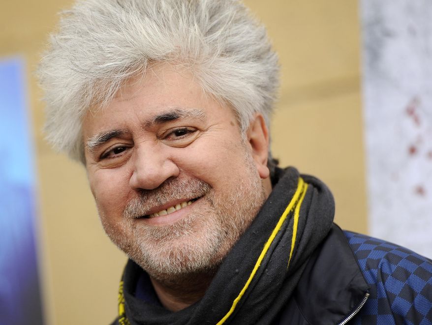 FILE - In this Jan. 14, 2012 file photo, Pedro Almodovar of Spain, director of the Golden Globe-nominated foreign language film "The Skin I Live In," poses at the Golden Globe Foreign Language Nominees Seminar in Los Angeles. Cannes Film Festival organizers have announced that flamboyant Spanish filmmaker Pedro Almodovar is to be head of the jury for May's festival that celebrates its 70th anniversary this year. (AP Photo/Chris Pizzello, file)