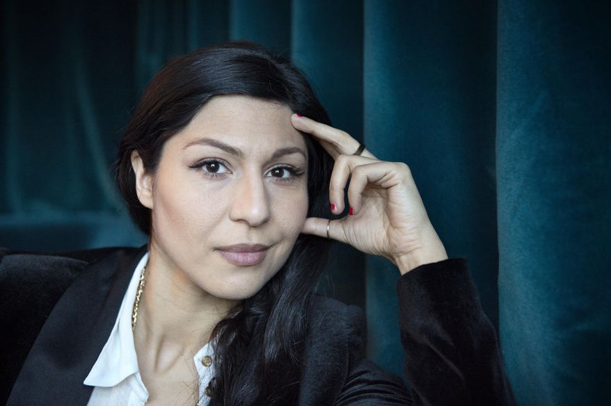 In this photo taken in Dec. 2015, Swedish actress Bahar Pars poses during a photo call for the film "A Man Called Ove" in Stockholm, Sweden. Iranian-born Swedish actress Bahar Pars, who hopes to share an Oscar for best foreign film, says she and fellow actor Rolf Lassgard "have decided to travel" to the Academy Awards ceremony despite the confusion around U.S. President Donald Trump's travel ban. (Jessica Gow/TT via AP)