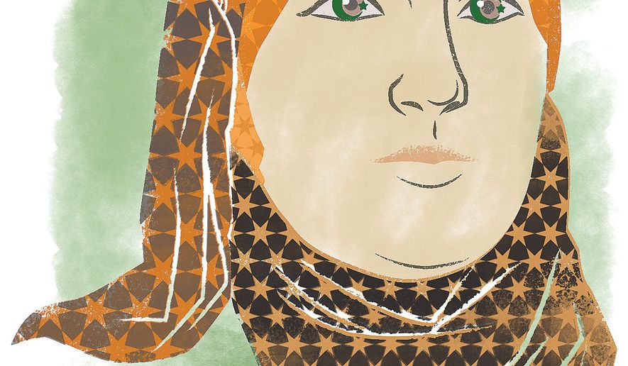 Illustration of Linda Sarsour by Linas Garsys/The Washington Times
