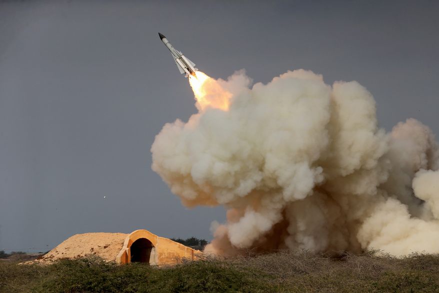Iranian dissidents have documented work at 42 missile centers operated by the Islamic Revolutionary Guard Corps, the regime's dominant security force. A dozen of those sites had never been disclosed before. (Associated Press/File)