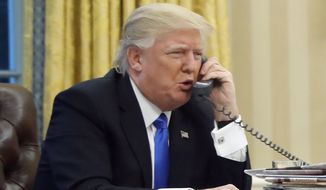 The president of the United States holds a phone conversation with a foreign leader, and a whistleblower runs off to report the president and his &quot;troubling&quot; conversation to the inspector general. (Associated Press/File)