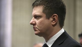 Chicago police officer Jason Van Dyke attends a status hearing at the Leighton Criminal Court building Friday, Feb. 3, 2017, in Chicago. Van Dyke is in court on charges of first-degree murder in the shooting of Laquan McDonald. (Antonio Perez /Chicago Tribune via AP, Pool)