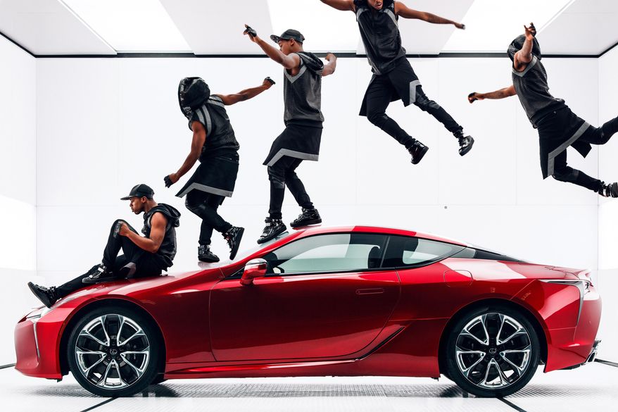 This photo provided by Lexus shows a still from the company's "Man and Machine" Super Bowl 51 spot. The New England Patriots face the Atlanta Falcons in Super Bowl 51, on Sunday, Feb. 5, 2017. (Lexus via AP)