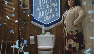 This photo provided by Procter &amp;amp; Gamble shows a still from the company&#x27;s Febreze Super Bowl 51 spot. The New England Patriots face the Atlanta Falcons in Super Bowl 51, on Sunday, Feb. 5, 2017. (Procter &amp;amp; Gamble via AP)
